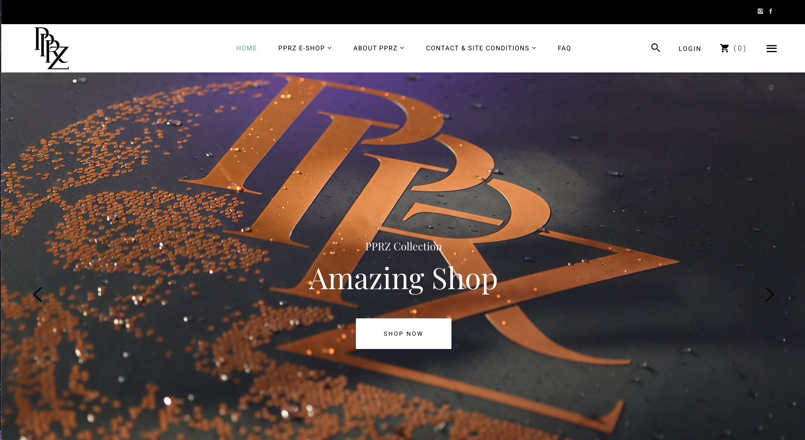 Réalisation du site e-commerce de la marque PPRZ. Ce site a pour but d'expliquer ce que propose ce store et de pouvoir y commander des articles en ligne.